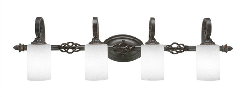 Toltec Lighting - 164-DG-310 - Four Light Bath Bar - Eleganté - Dark Granite