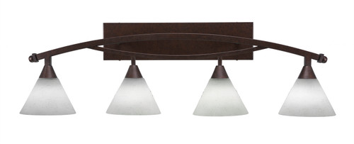Toltec Lighting - 174-BRZ-312 - Four Light Bath Bar - Bow - Bronze