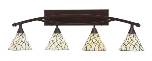 Toltec Lighting - 174-BRZ-9115 - Four Light Bath Bar - Bow - Bronze