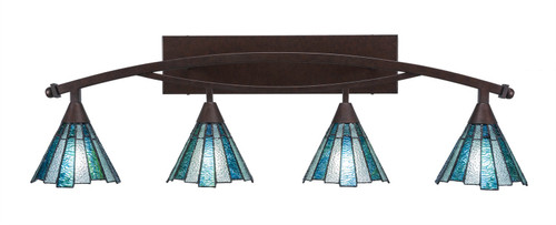 Toltec Lighting - 174-BRZ-9325 - Four Light Bath Bar - Bow - Bronze