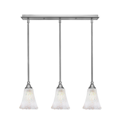 Toltec Lighting - 25-BN-721 - Three Light Linear Pendalier - Any - Brushed Nickel