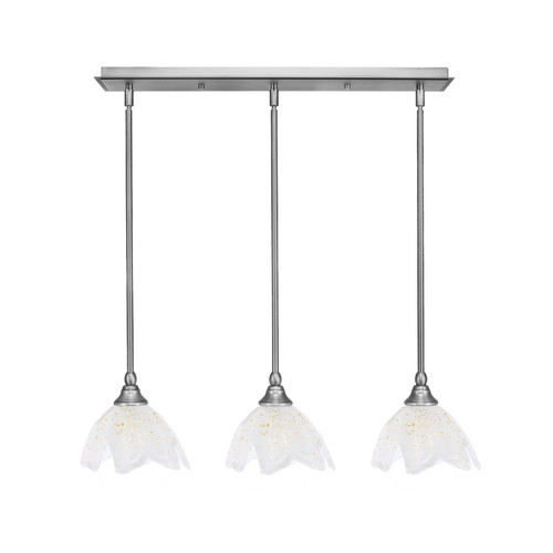 Toltec Lighting - 25-BN-755 - Three Light Linear Pendalier - Any - Brushed Nickel