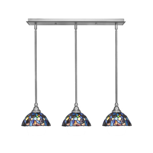Toltec Lighting - 25-BN-9955 - Three Light Linear Pendalier - Any - Brushed Nickel
