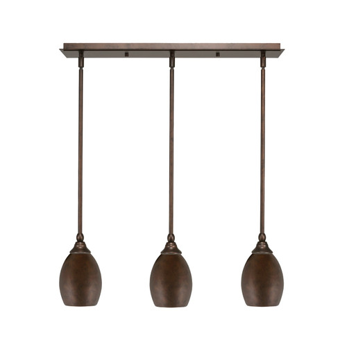 Toltec Lighting - 25-BRZ-426 - Three Light Linear Pendalier - Any - Bronze