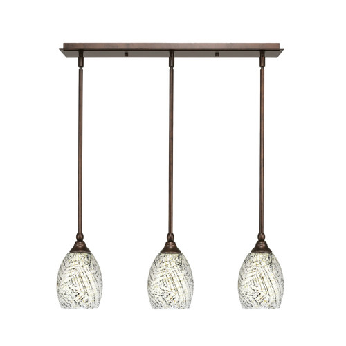 Toltec Lighting - 25-BRZ-5054 - Three Light Linear Pendalier - Any - Bronze