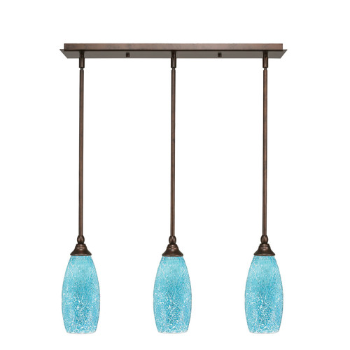 Toltec Lighting - 25-BRZ-5065 - Three Light Linear Pendalier - Any - Bronze