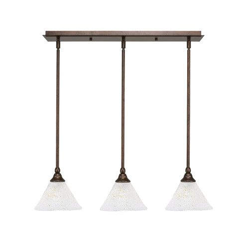 Toltec Lighting - 25-BRZ-7145 - Three Light Linear Pendalier - Any - Bronze