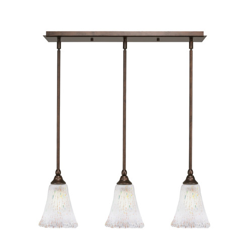 Toltec Lighting - 25-BRZ-721 - Three Light Linear Pendalier - Any - Bronze
