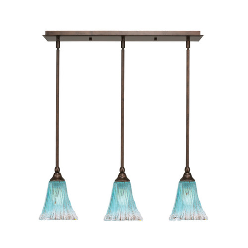 Toltec Lighting - 25-BRZ-725 - Three Light Linear Pendalier - Any - Bronze