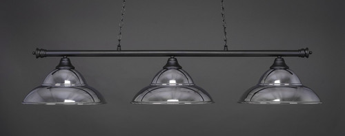 Toltec Lighting - 373-MB-429-CH - Three Light Bar - Oxford - Matte Black