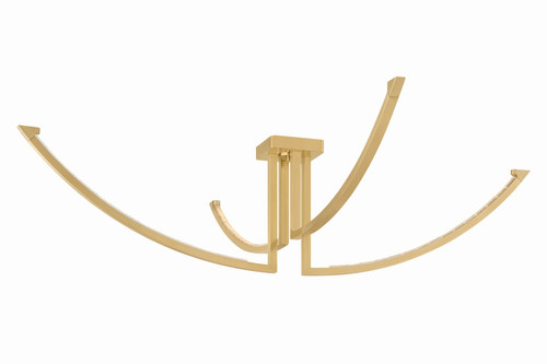 Corbett Lighting - 567-60-VB - LED Semi Flush Mount - Frankfurt - Vintage Brass