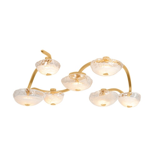 Corbett Lighting - 586-45-VGL - LED Semi Flush Mount - Kune - Vintage Gold Leaf