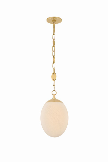 Mitzi - H1146701S-AGB - One Light Pendant - Nell - Aged Brass