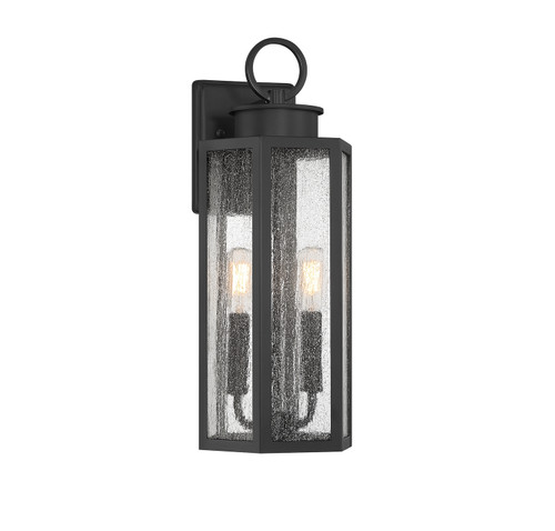 Lighting One E - V6-L5-5102-BK - Two Light Outdoor Wall Lantern - Hawthorne - Black