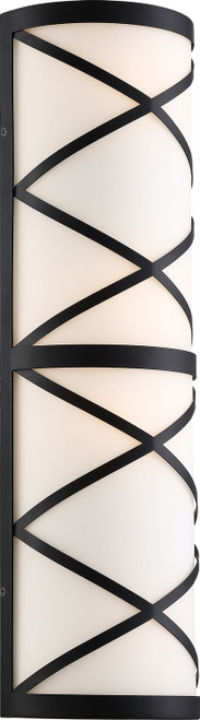 Nuvo Lighting - 60-6846 - Four Light Vanity - Sylph - Aged Bronze / Satin White Glass