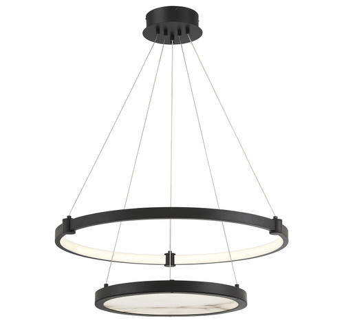 Lighting One E - V6-L7-7120-50-89 - LED Chandelier - Mayer - Matte Black