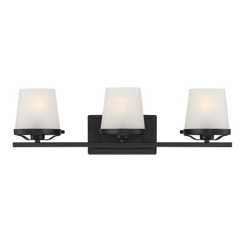 Lighting One E - V6-L8-5250-3-BK - Three Light Bathroom Vanity - Klein - Matte Black