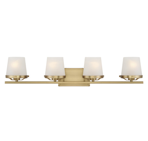 Lighting One E - V6-L8-5250-4-322 - Four Light Bathroom Vanity - Klein - Warm Brass
