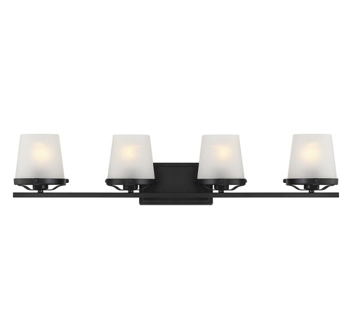 Lighting One E - V6-L8-5250-4-BK - Four Light Bathroom Vanity - Klein - Matte Black