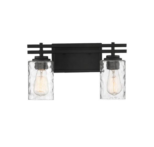 Lighting One E - V6-L8-6090-2-BK - Two Light Bathroom Vanity - Baxter - Matte Black
