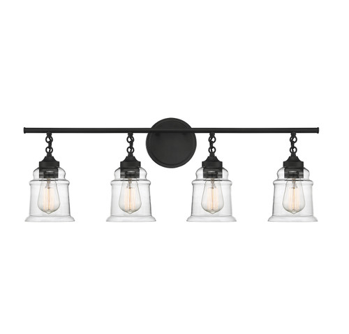 Lighting One E - V6-L8-8055-4-BK - Four Light Bathroom Vanity - Fuller - Matte Black