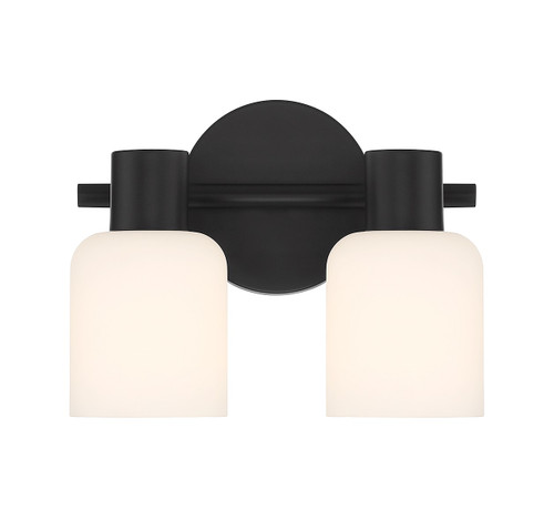 Lighting One E - V6-L8-9022-2-BK - Two Light Bathroom Vanity - Strand - Matte Black