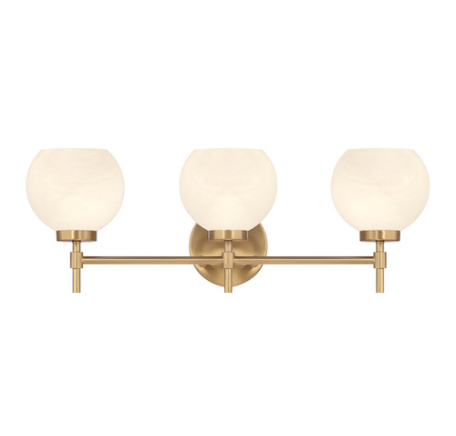 Lighting One E - V6-L8-9621-3-322 - Three Light Bathroom Vanity - Hannah - Warm Brass