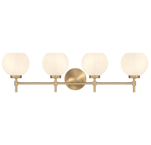 Lighting One E - V6-L8-9621-4-322 - Four Light Bathroom Vanity - Hannah - Warm Brass