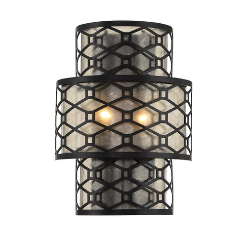 Lighting One E - V6-L9-6102-2-89 - Two Light Wall Sconce - Mannheim - Matte Black