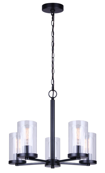 Canarm - ICH1234A05BK - Five Light Chandelier - Britton - Matte Black