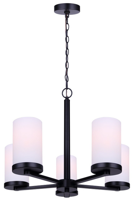 Canarm - ICH1234A05BK-FO - Five Light Chandelier - Britton - Matte Black