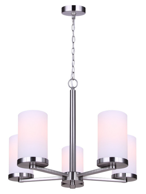 Canarm - ICH1234A05BN-FO - Five Light Chandelier - Britton - Brushed Nickel