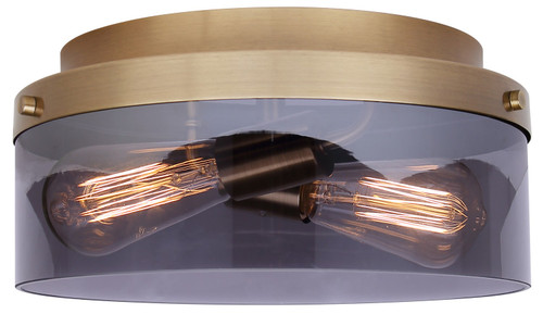 Canarm - IFM2288B12GD - Two Light Flush Mount - Nina - Gold
