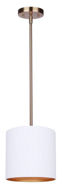 Canarm - IPL1119A01WHG - One Light Pendant - Rexton - Gold And Matte White