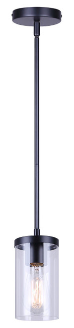 Canarm - IPL1234A01BK - One Light Pendant - Britton - Matte Black