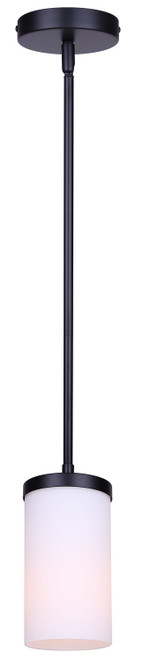 Canarm - IPL1234A01BK-FO - One Light Pendant - Britton - Matte Black