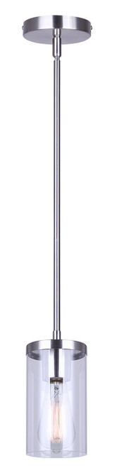 Canarm - IPL1234A01BN - One Light Pendant - Britton - Brushed Nickel