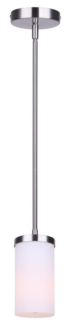 Canarm - IPL1234A01BN-FO - One Light Pendant - Britton - Brushed Nickel