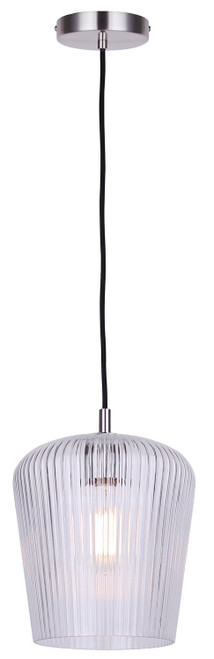 Canarm - IPL1249A01BN-CR - One Light Pendant - Leandro - Brushed Nickel