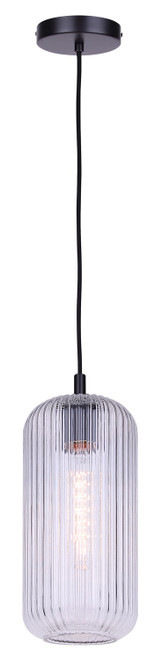 Canarm - IPL1250A01BK-CR - One Light Pendant - Malek - Matte Black