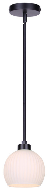 Canarm - IPL2257B01BK - One Light Pendant - Nella - Matte Black