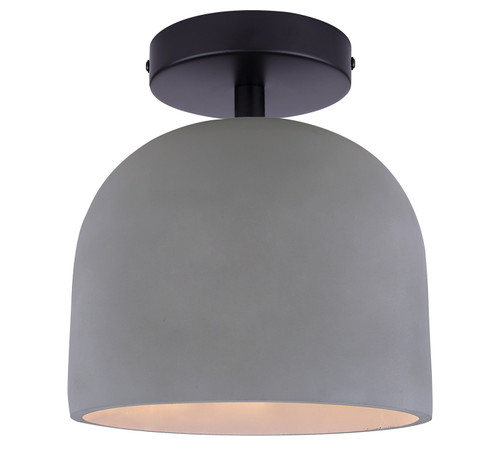 Canarm - ISF729B01BK-GY - One Light Semi-Flushmount - Jack - Matte Black