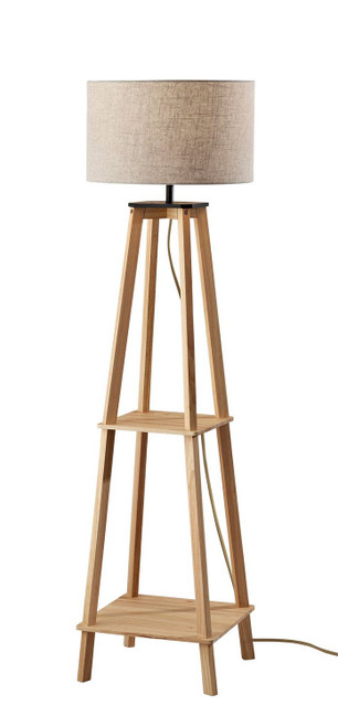 Adesso Home - 3056-12 - Floor Lamp - Kirby - Natural Wood