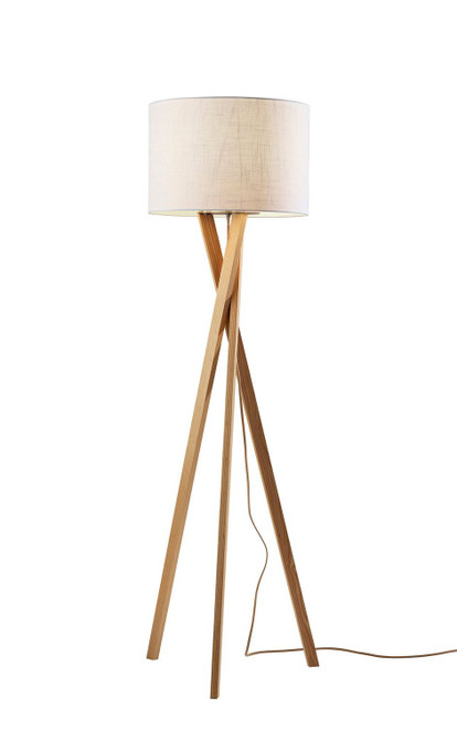 Adesso Home - 3227-12 - Floor Lamp - Brooklyn - Natural Wood