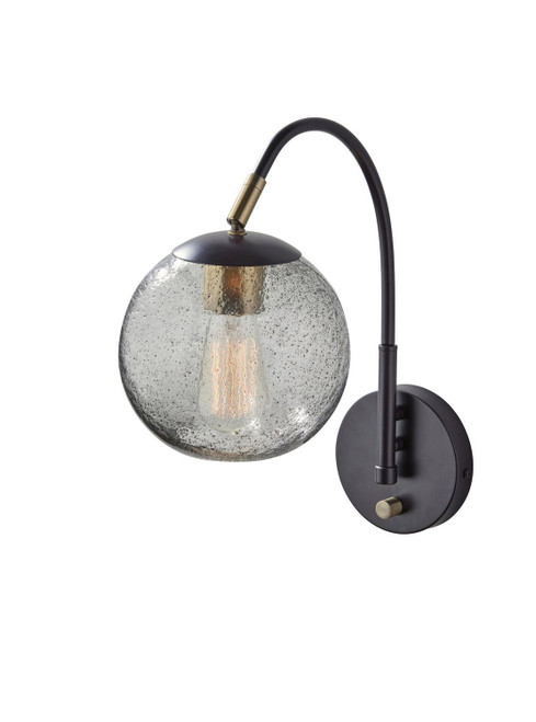 Adesso Home - 3589-26 - Wall Lamp - Edie - Dark Bronze W. Brass