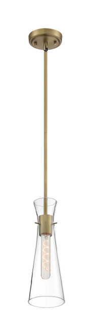 Nuvo Lighting - 60-6858 - One Light Mini Pendant - Bahari - Vintage Brass