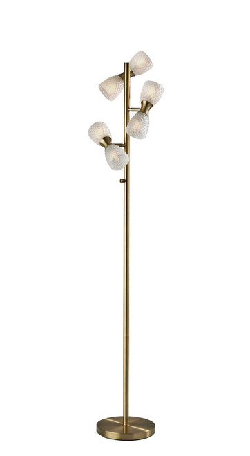 Adesso Home - 3863-21 - LED Floor Lamp - Nina - Antique Brass