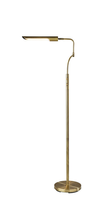Adesso Home - 3958-21 - LED Floor Lamp - Zane - Antique Brass