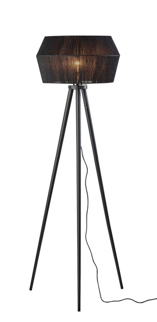 Adesso Home - 3960-01 - Floor Lamp - Montana - Black Wood