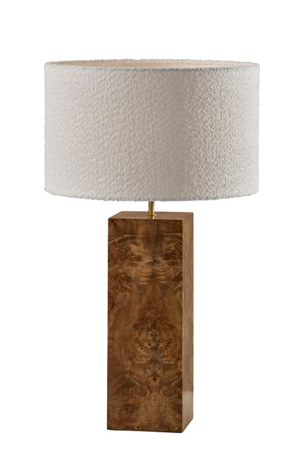 Adesso Home - 4346-15 - Table Lamp - Frederick - Burled Wood W. Antique Brass